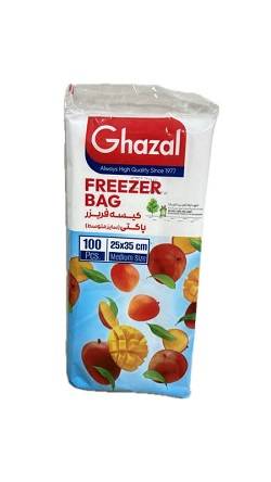 غزال کیسه فریزر لفاف دار 100 عددی